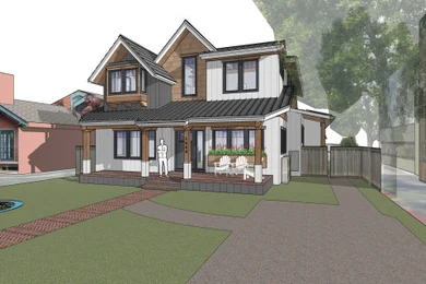 Palo Alto New Two-Story Home over Basement with Junior ADU for Lisa&Hansel